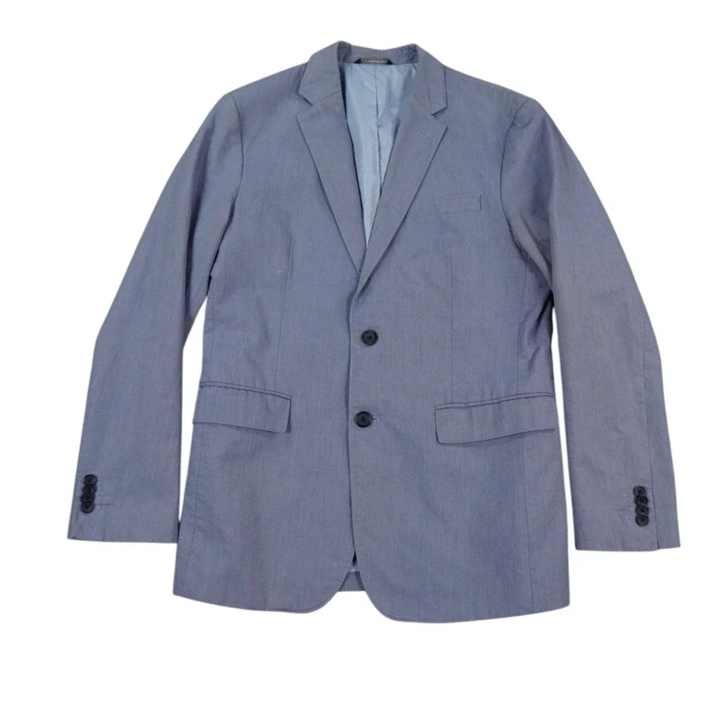 Banana Republic Sport Coat Mens 38R Blue Standard Fit Cotton Blazer Lightweight